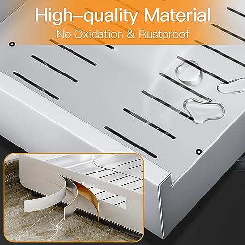 Top Pull Out Cabinet Organizer for Kitchen and Bathroom - 21 Deep, Slide Out Drawers, Under Sink Storage.