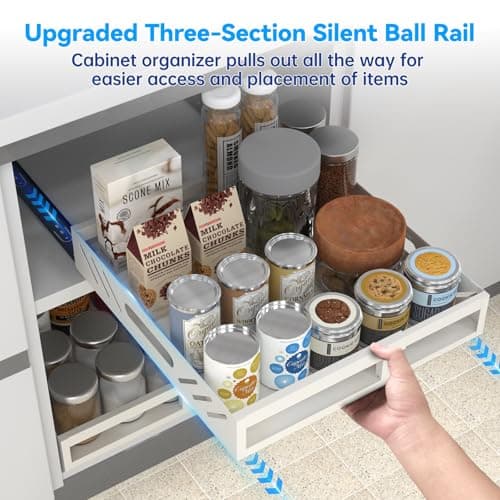 Adjustable Kitchen Cabinet Organizer for Cabinets (11.8-18.9)