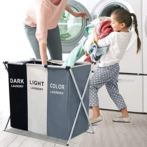 Nicesail 3 Section Foldable Hamper with Waterproof Bags & Aluminum Frame