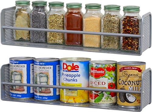 Bronze 3-Pack Houseware Wall Mount Spice Rack Shelves Organizer
