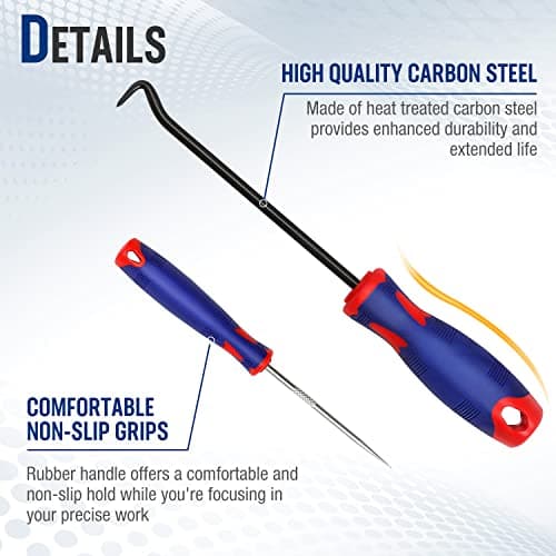 WORKPRO 9-Piece Precision Pick and Hook Set with Scraper, Automotive & Electronic Tools