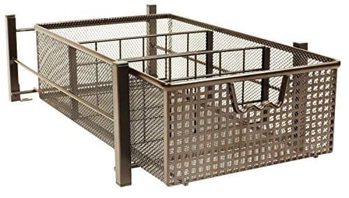Deco Brothers Medium Bronze Pull-Out Cabinet Sliding Basket with Dividers