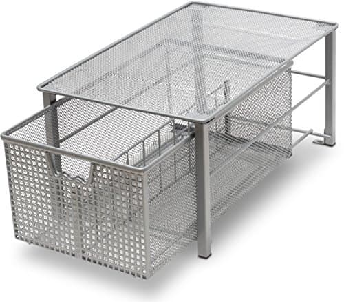 Deco Brothers Medium Bronze Pull-Out Cabinet Sliding Basket with Dividers
