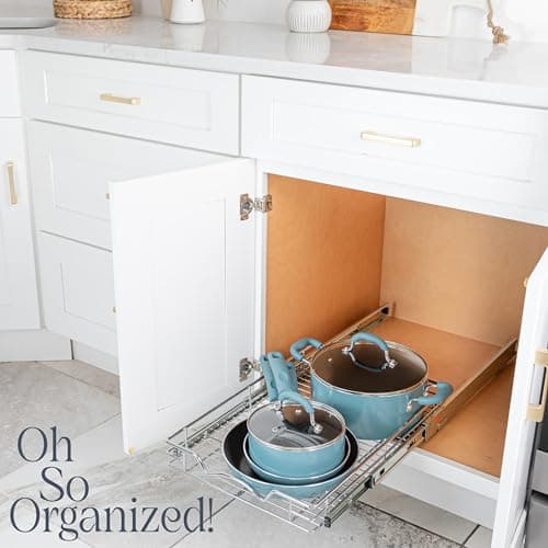 HOLDN’ STORAGE Heavy Duty Pull Out Cabinet Organizer - Lifetime Warranty