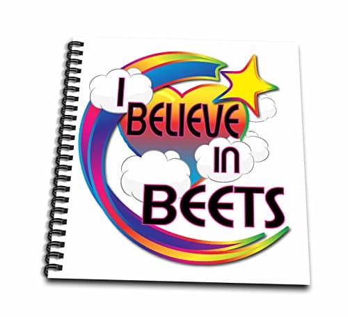 Cute I Believe in Beets Drawing Book, 8 x 8