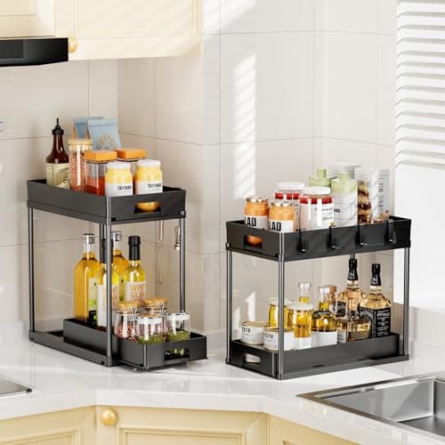 Under Sink Organizers and Storage for Kitchen and Bathroom