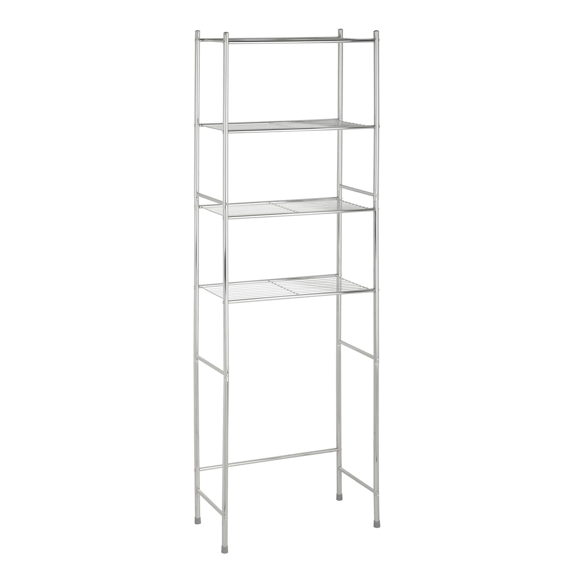 Honey-Can-Do 4-Tier Over-The-Toilet Organizer - Space-Saving Steel Towel & Toiletries Shelf