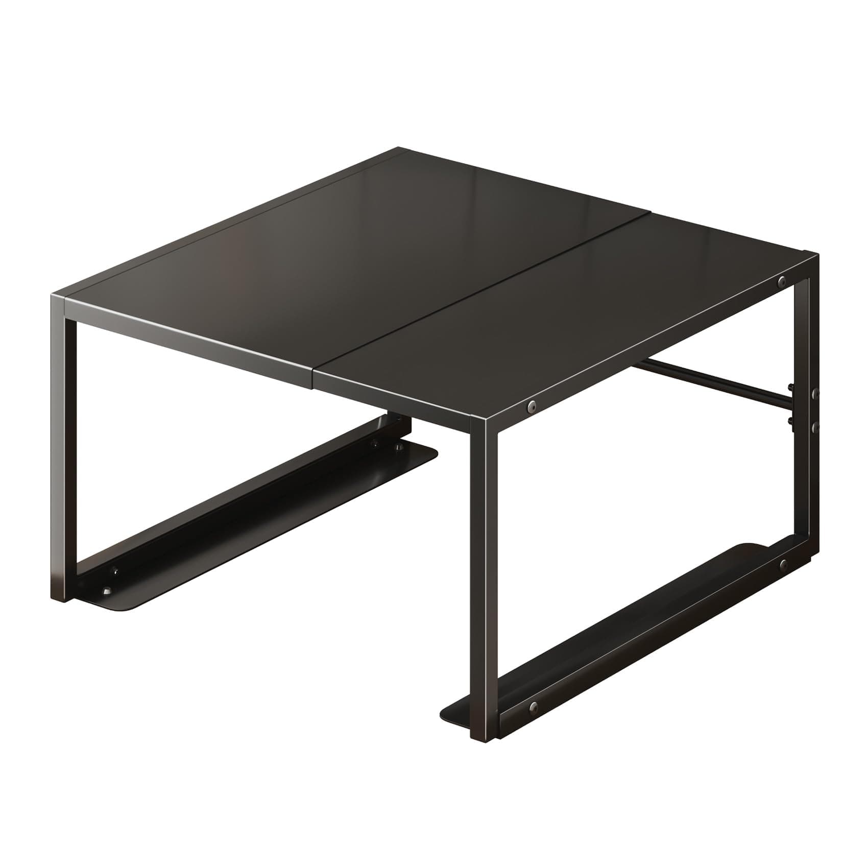 2 Tier Drawer Rack for 16.9 Deep Cabinet Orgainzer (Black)