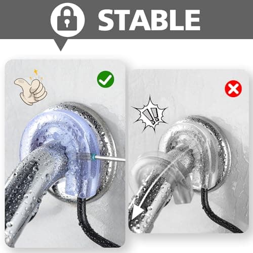 KEGII Black Waterproof Shower Caddy with Soap Holder - No Drilling, Better Than Corner Shelves