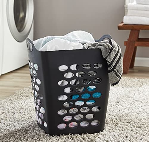 3 Packs of Mainstays Flexible Black Laundry Hamper, 20" Basket