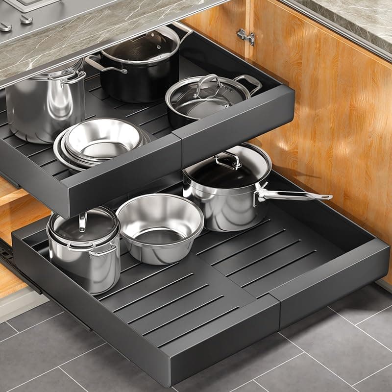 1PC Pull out Cabinet Organizer Kit Bundle