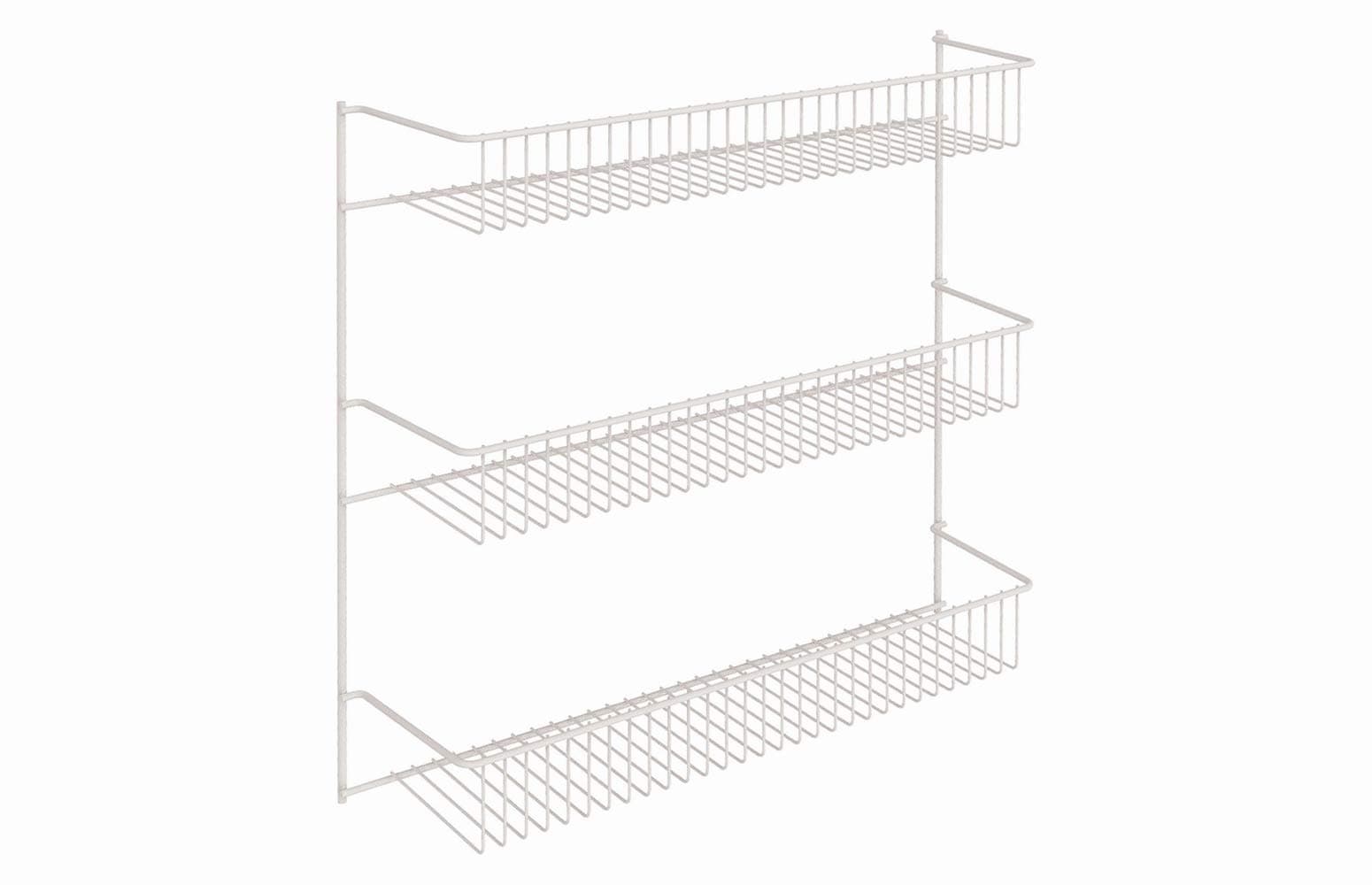 ClosetMaid 18-Inch Wide 3-Tier Wall Mount Metal Spice Rack, White