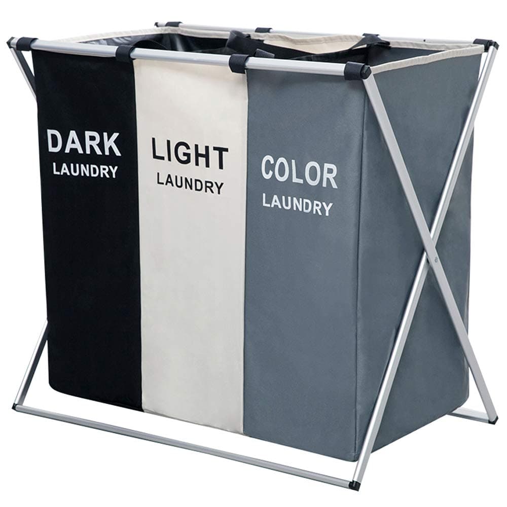 Nicesail 3 Section Foldable Hamper with Waterproof Bags & Aluminum Frame