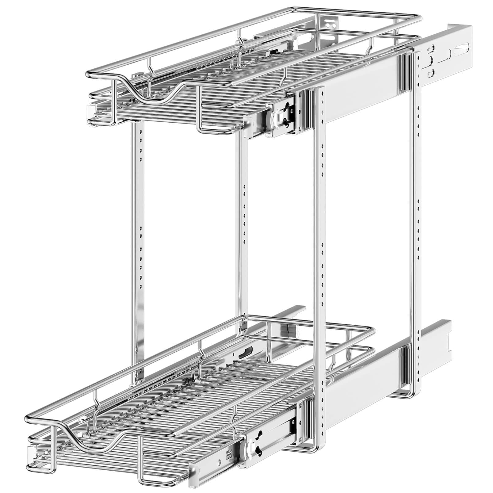 OCG 2-Tier Pull Out Cabinet Organizer for Kitchen Storage
