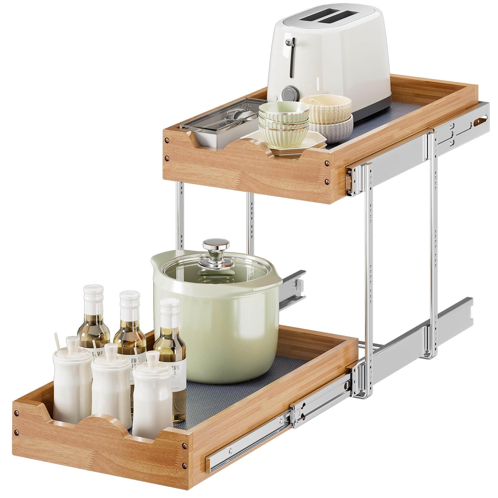 OCG 2-Tier Pull-Out Drawers for Kitchen Cabinets