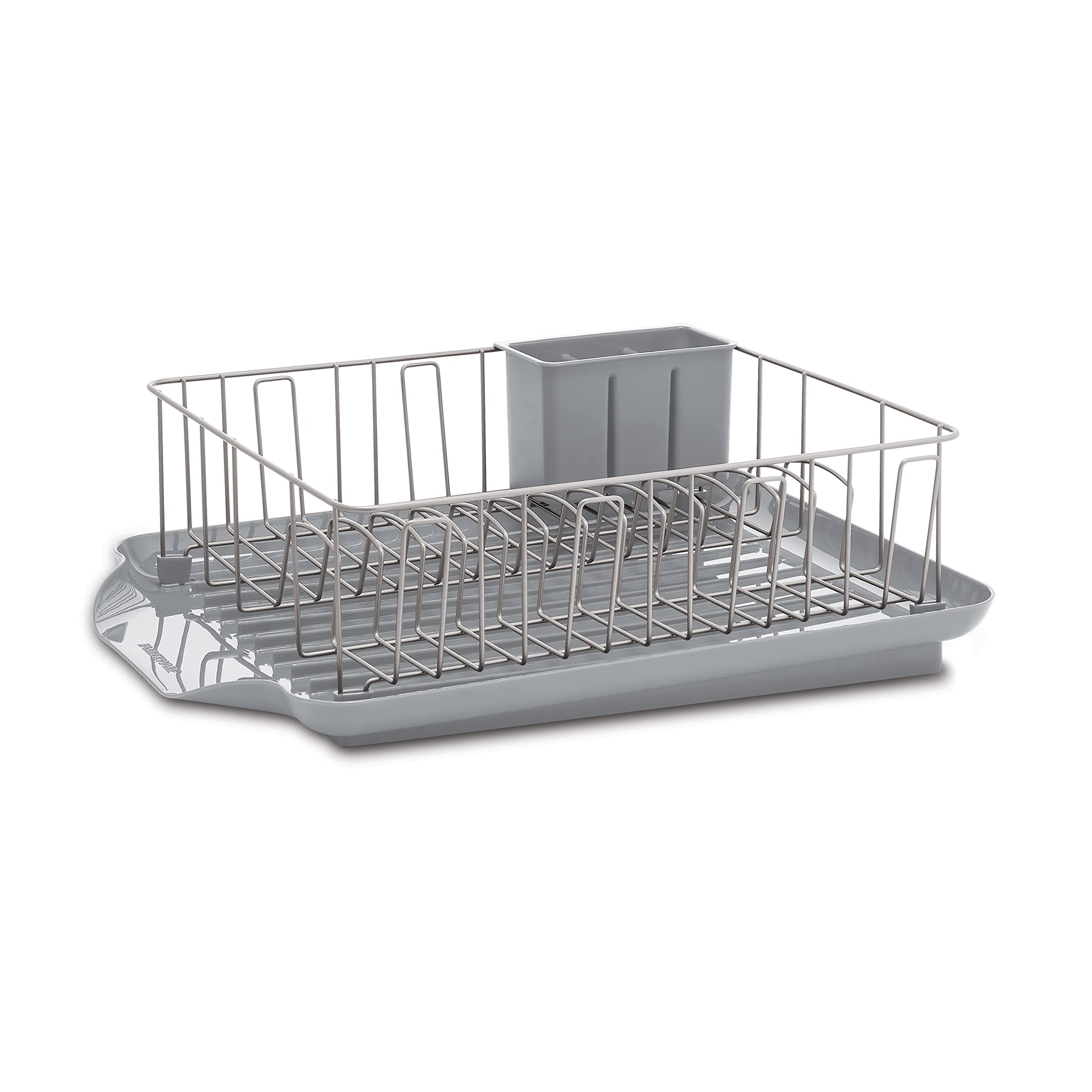 Farberware Large Capacity Dish Drying Rack Set with Drainboard & Utensil Holder
