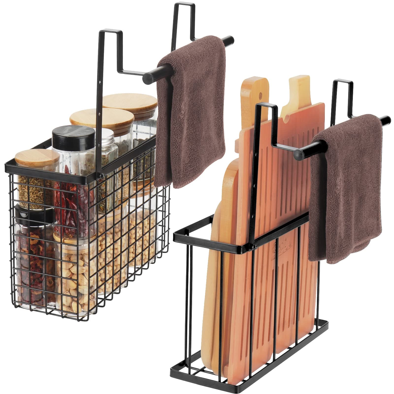 2 Pack Cabinet Door Organizer for Kitchen Storage Renton