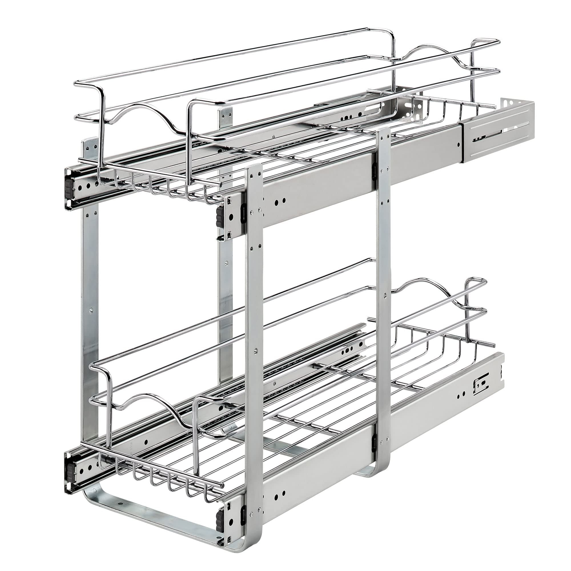 Rev-A-Shelf 2-Tier Kitchen Cabinet Organizer, 9x22 In, 5WB2-0922CR-1