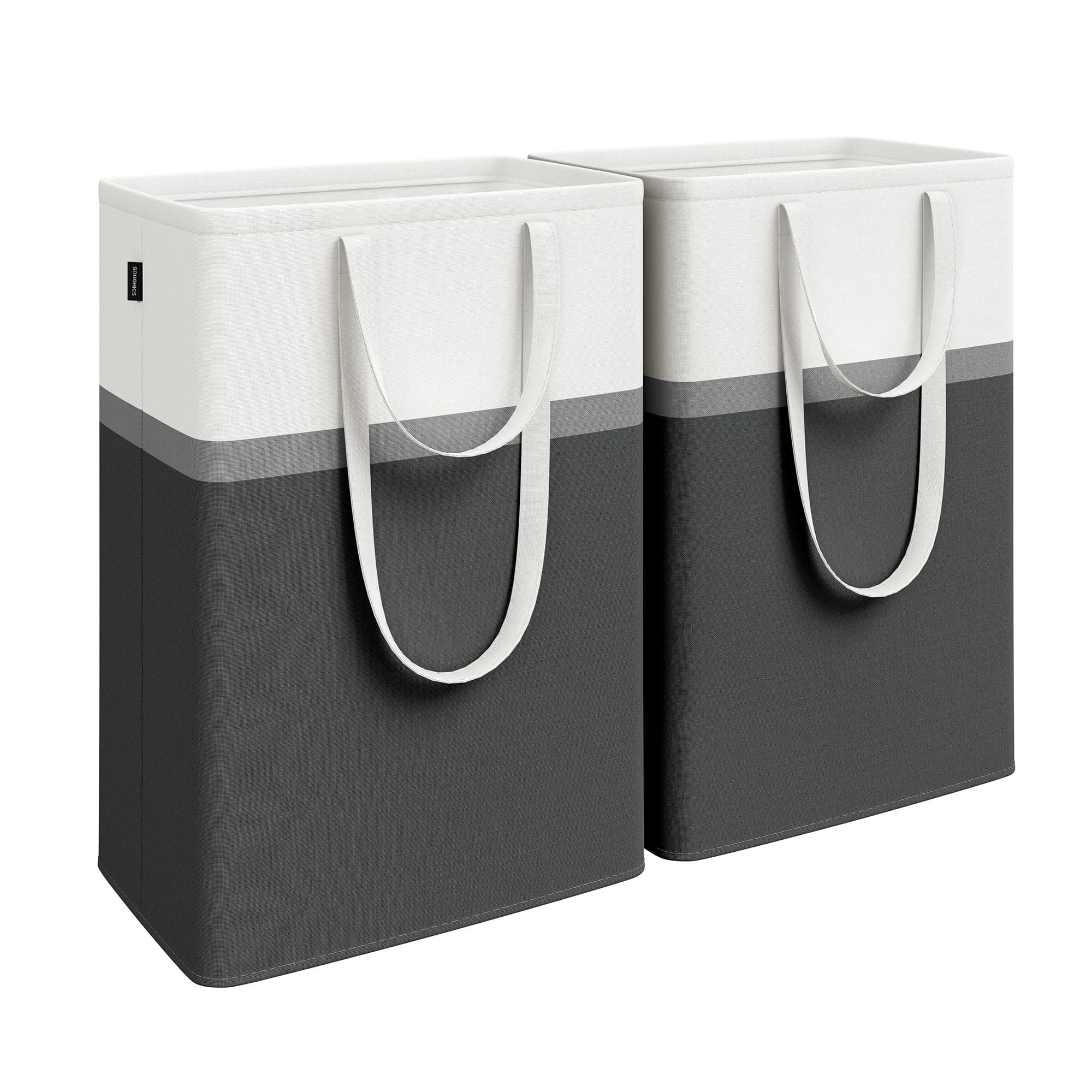 SONGMICS Foldable 75 L Laundry Hamper with Handles, Ink Black ULCB208B01
