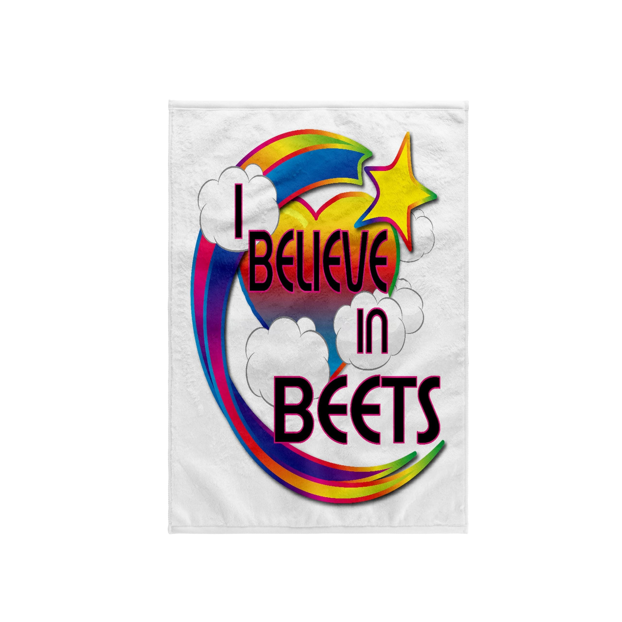 I Believe in Beets Towel Design by 3dRose