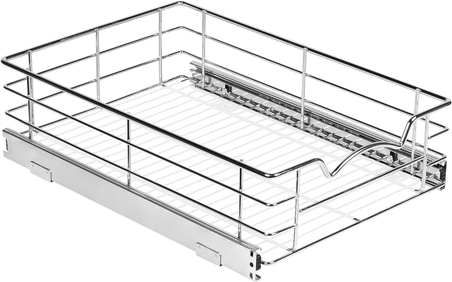 HOLDN' STORAGE Heavy-Duty Pantry Cabinet Organizer - Lifetime Warranty, 14" x 21" x 5" Anti-RustChrome