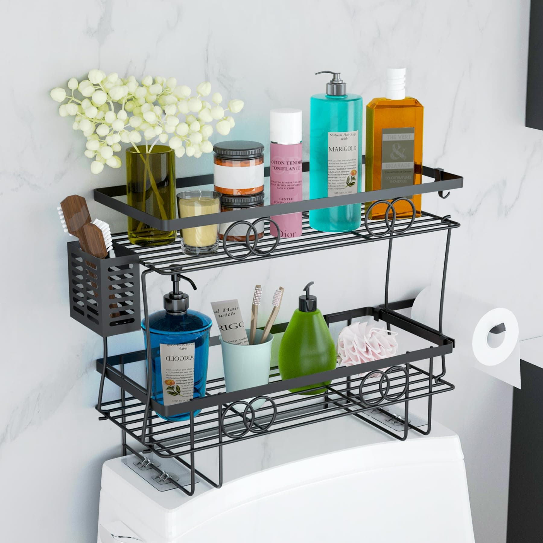 2-Tier Bathroom Storage Shelf for Space Saver