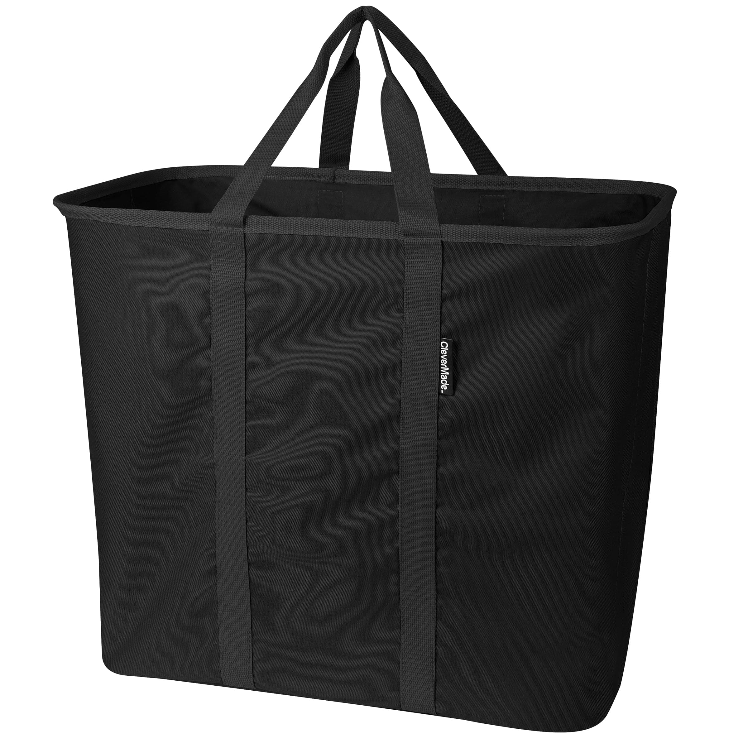 CleverMade Collapsible Laundry Caddy - 64L Large Foldable Basket with Pop-Up Frame and Carry Handles